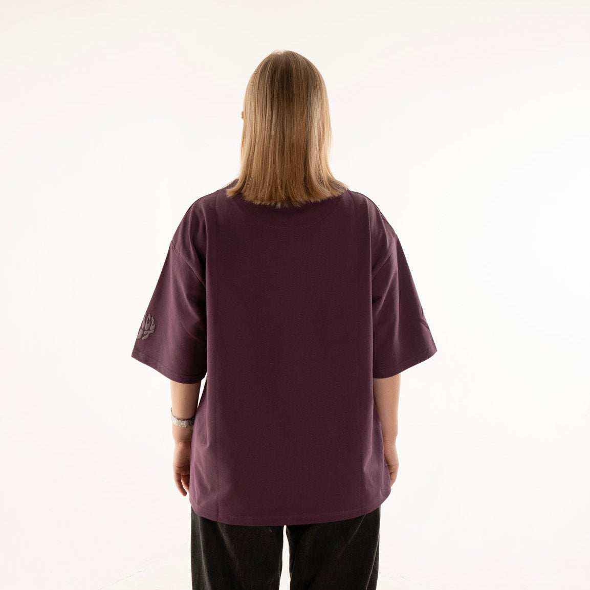 BASIC PURPLE OVERSIZED HEAVYWEIGHT T-SHIRT
