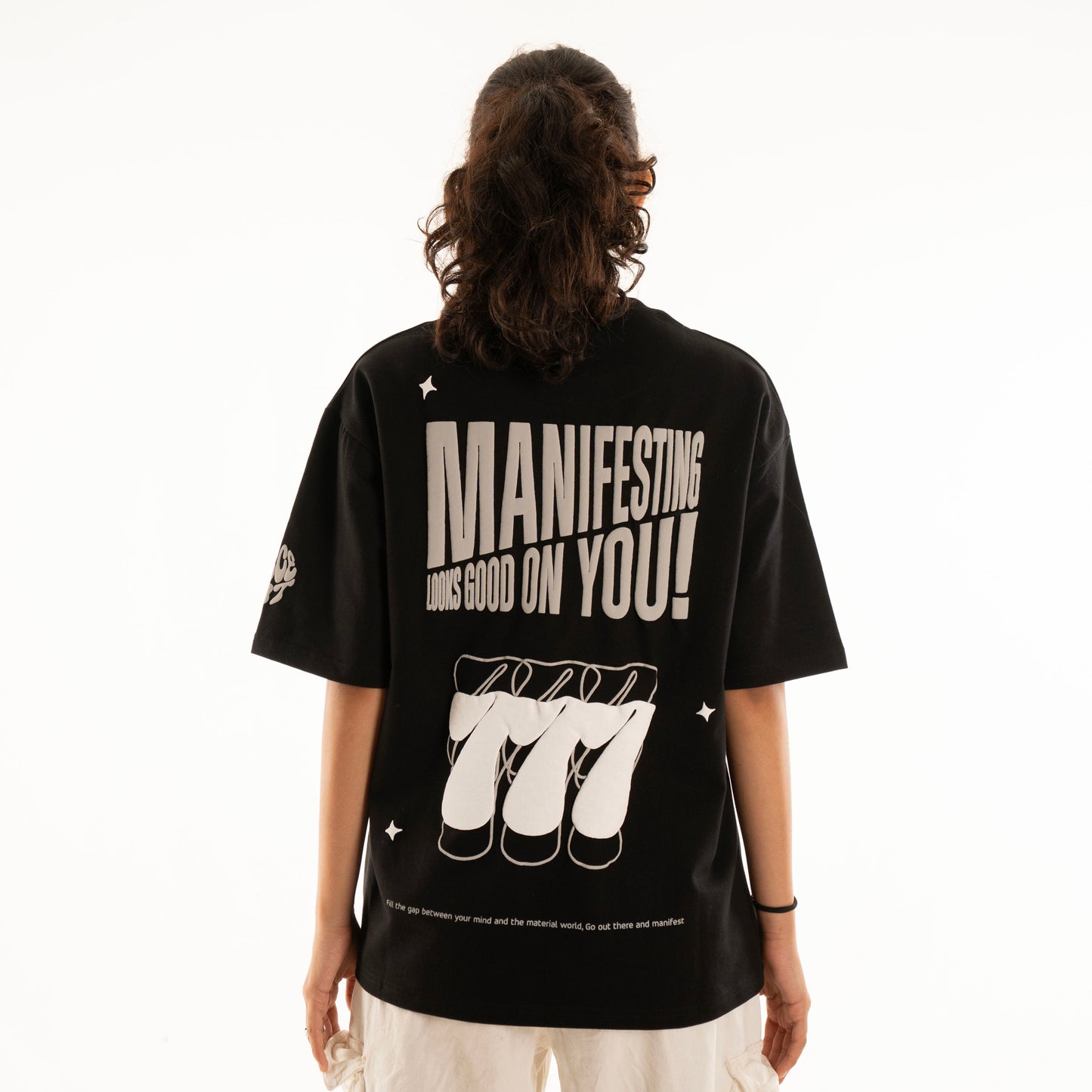 MANIFEST BLACK OVERSIZED HEAVYWEIGHT T-SHIRT