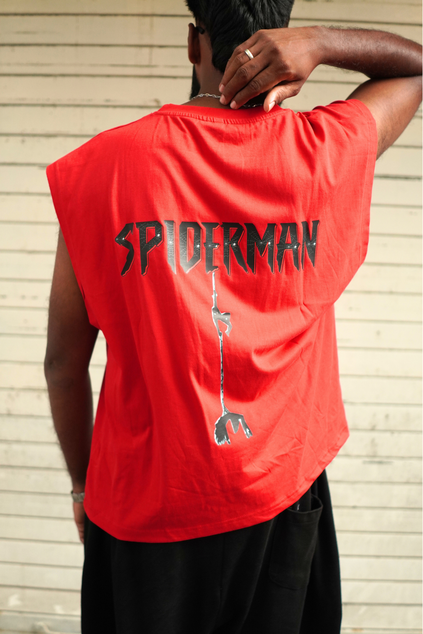 SPIDERMAN RED BOXY FIT