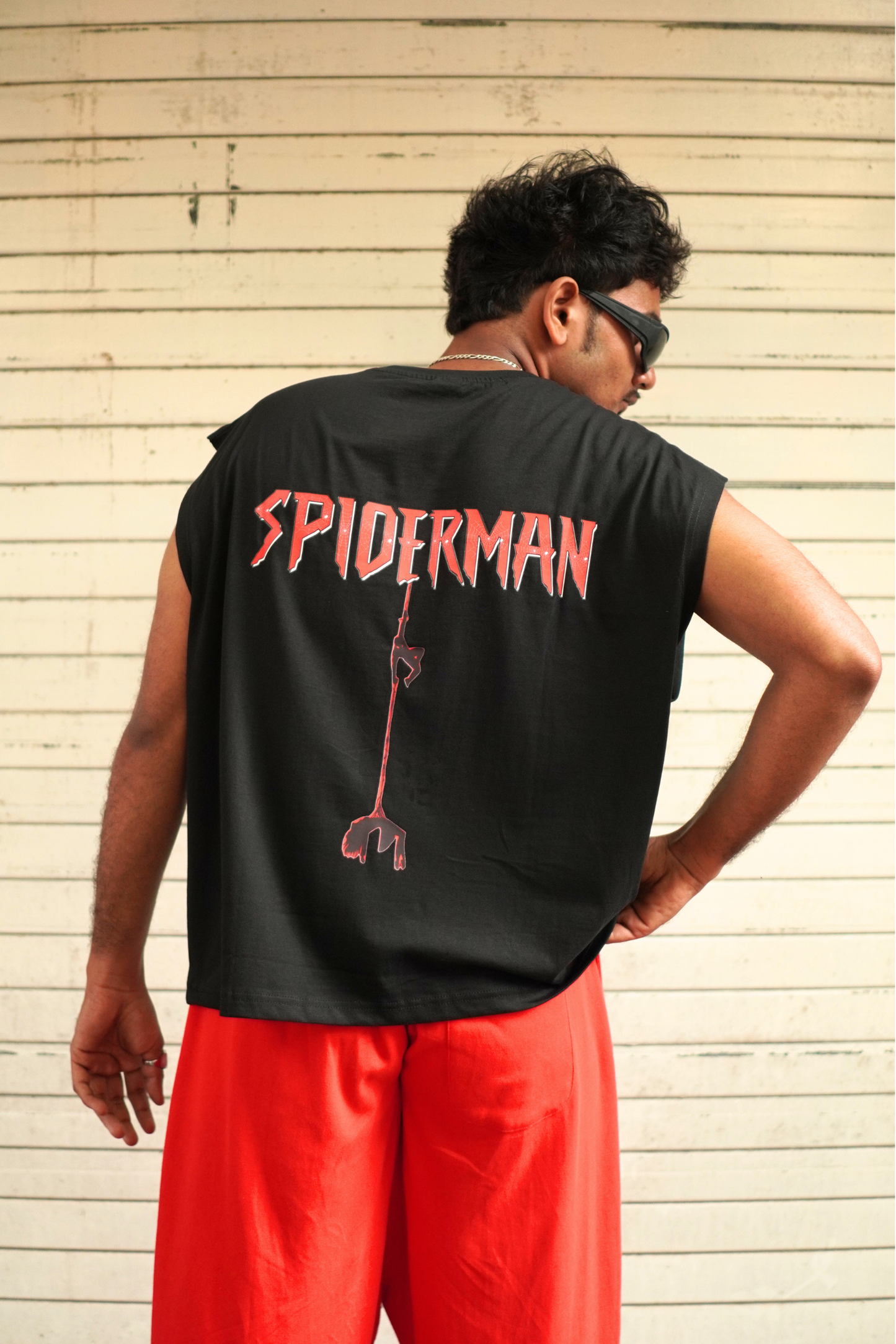 SPIDERMAN BLACK BOXY FIT