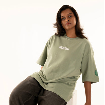 MANIFEST GREEN OVERSIZED HEAVYWEIGHT T-SHIRT