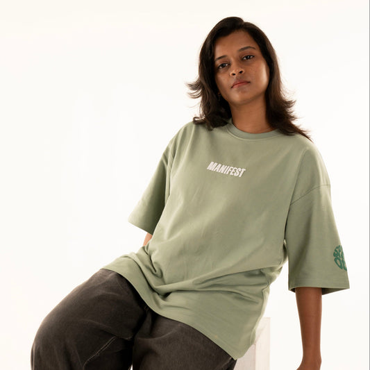 MANIFEST GREEN OVERSIZED HEAVYWEIGHT T-SHIRT