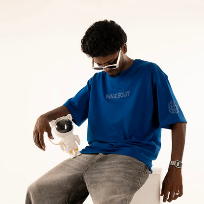 BASIC BLUE OVERSIZED HEAVYWEIGHT T-SHIRT