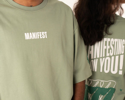 MANIFEST GREEN OVERSIZED HEAVYWEIGHT T-SHIRT